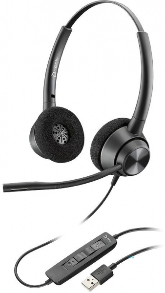 Poly EncorePro 320 USB-A Stereo Çağrı Merkezi Kulaklığı