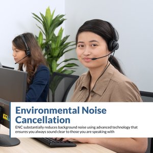 Cyber Acoustics AC-104ENC Mono USB Çağrı Merkezi Kulaklığı - Görsel 2