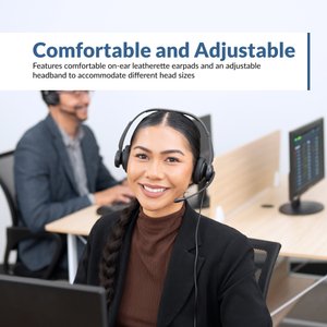 Cyber Acoustics AC-204ENC II Stereo USB Çağrı Merkezi Kulaklığı - Görsel 2