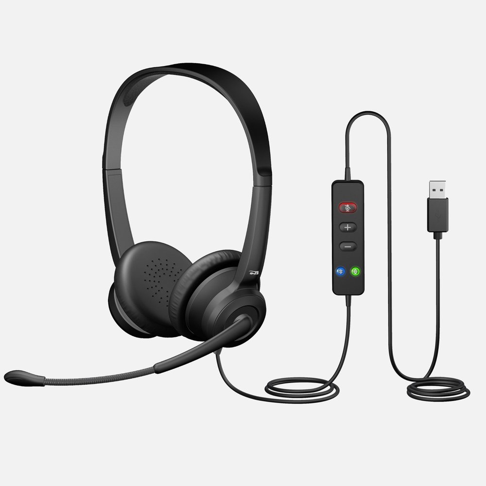 Cyber Acoustics AC-204TR II Stereo USB Çağrı Merkezi Kulaklığı