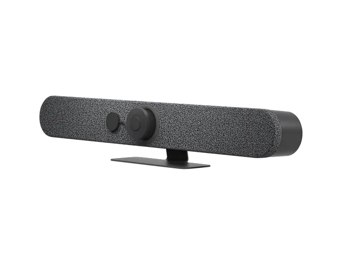 Logitech Rally Bar Mini grafit video bar yan açıdan görünüm