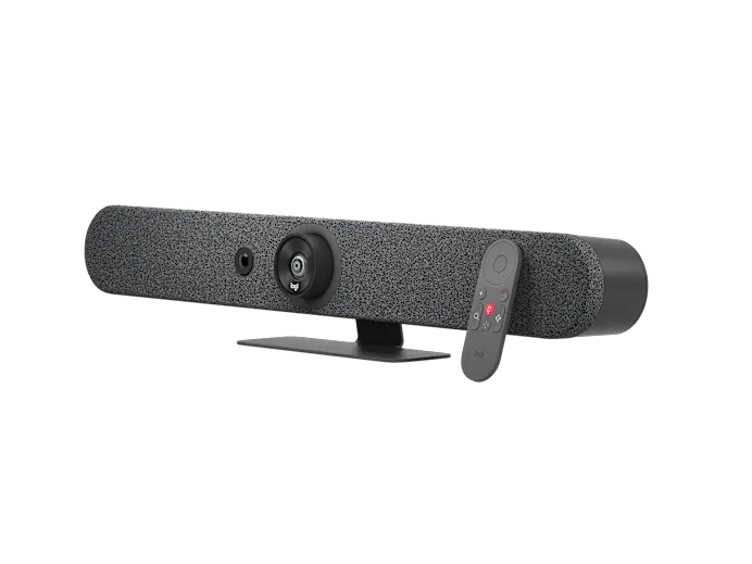 Logitech Rally Bar Mini grafit video bar ve birlikte verilen uzaktan kumanda