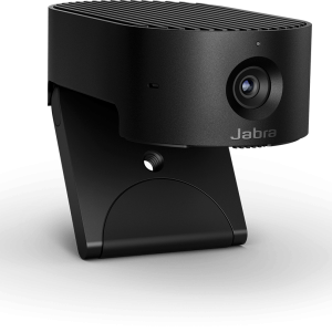 Jabra PanaCast 20 siyah 4K kamera ve montaj klipsi