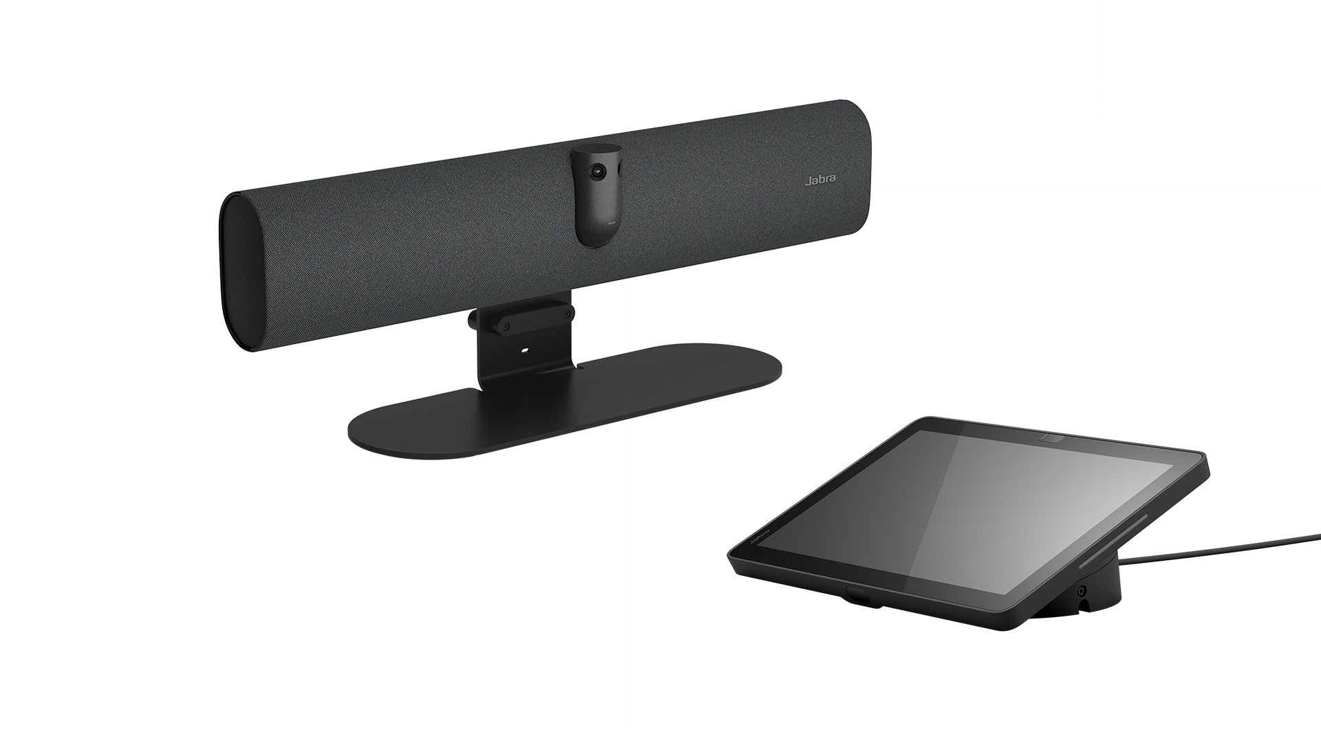 Jabra PanaCast 40 VBS siyah video bar ve Jabra Control IP kumanda